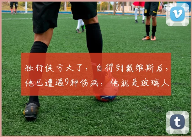 独行侠亏大了，自得到戴维斯后，他已遭遇9种伤病，他就是玻璃人